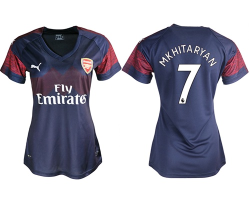 Women's Arsenal #7 Mkhitaryan Away Soccer Club Jersey